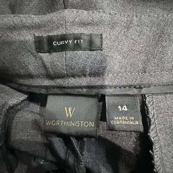 Worthington Gray Slacks Suit Pants size 14 - Picture 6 of 7